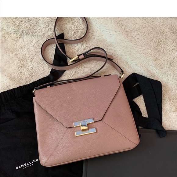 Demellier Handbags - Demellier The Berlin Dusty Rose Crossbody Purse